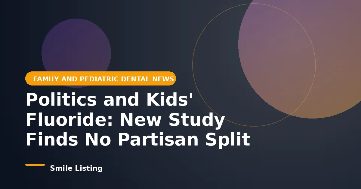 A Parent's Politics Predicts Vaccine Hesitancy but Not Fluoride Opposition, New 2026 Study Finds